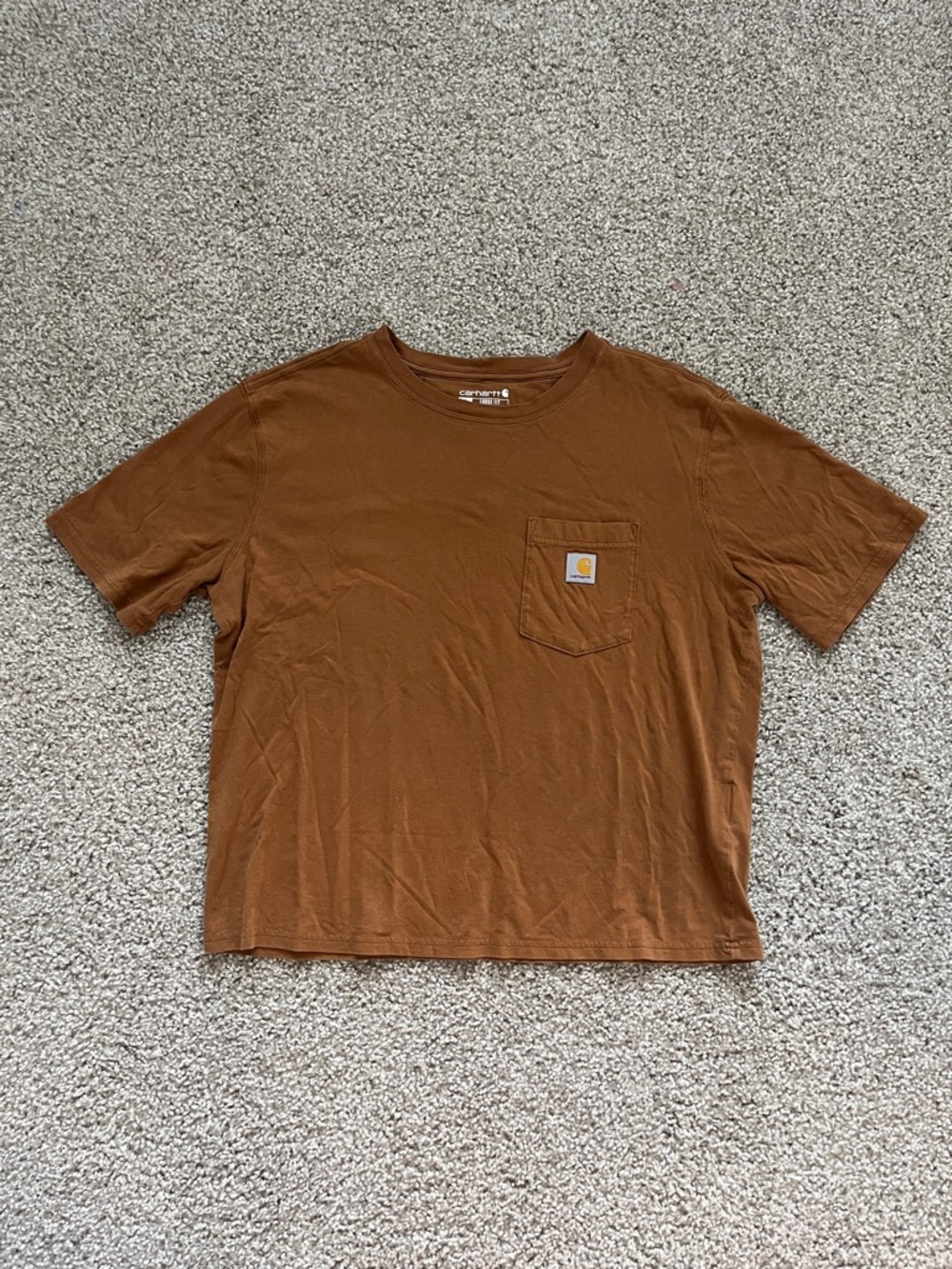 Carhartt Brown Tercel Fiber Series Loose T-Shirt Size Medium